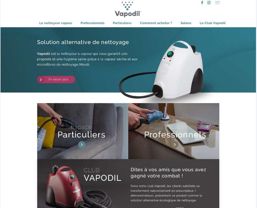 Vapodil pour les particuliers